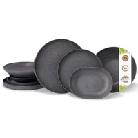 Mehrweg-Tableware Sets, Bio-Compound pfeffergrau