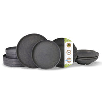 Mehrweg-Tableware Sets, Bio-Compound pfeffergrau