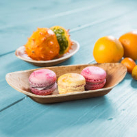 Palmblatt Schiffchen – Einweg-Snackschale für Fingerfood