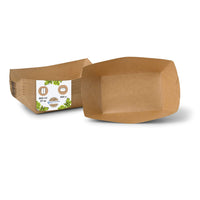 Snackschalen Kraftkarton – Fingerfood-Schiffchen kompostierbar
