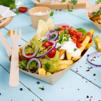 Snackschalen Kraftkarton – Fingerfood-Schiffchen kompostierbar