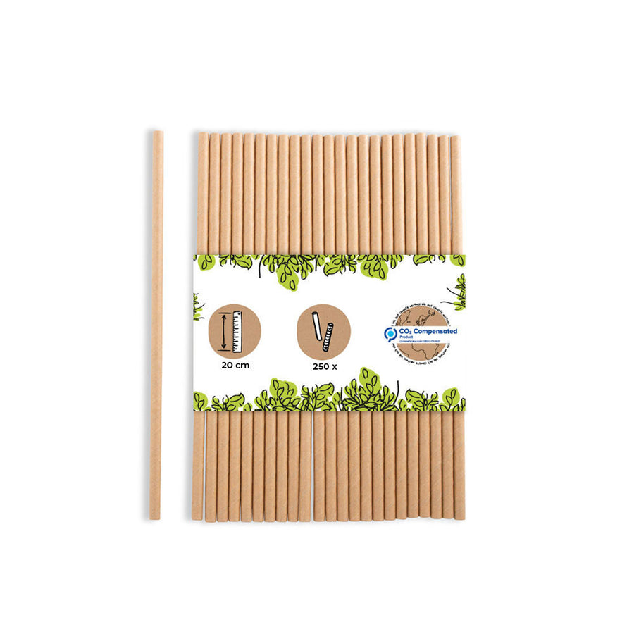 Papierstrohhalme kompostierbar – plastikfrei für Feste & Gastro