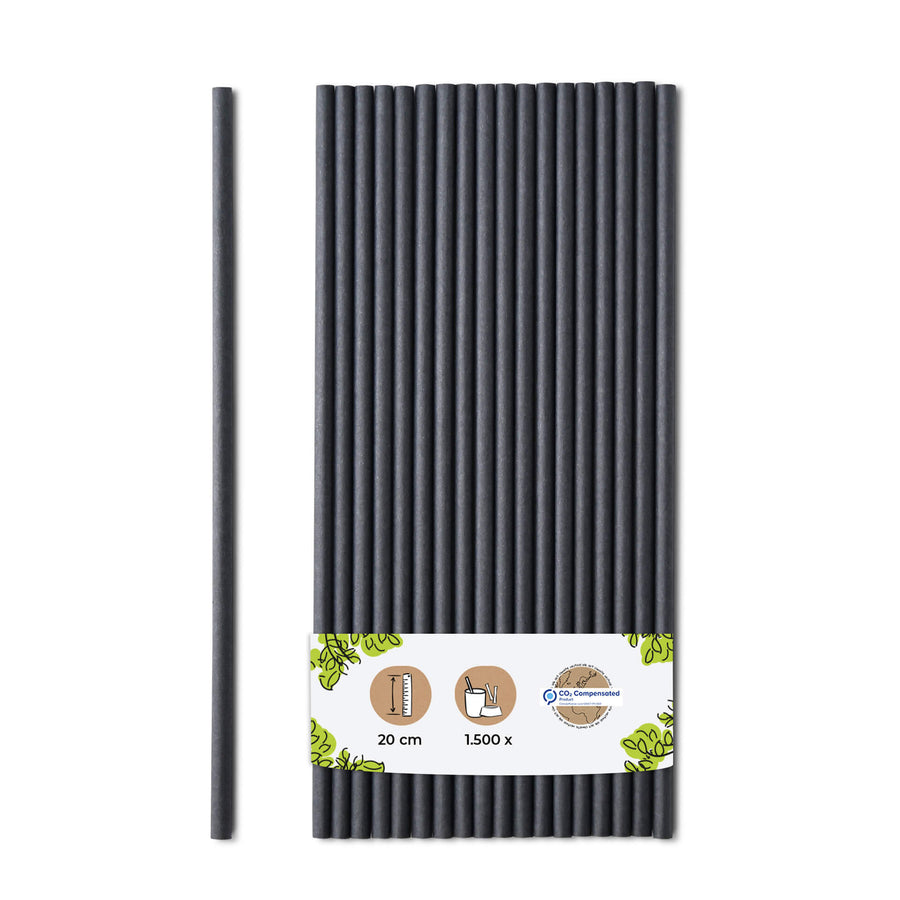 Papier Trinkhalme kompostierbar, Strohhalme für Cocktails