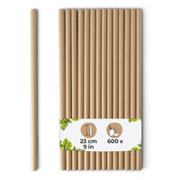 Jumbo Papierstrohhalme für Smoothies, biologisch abbaubar