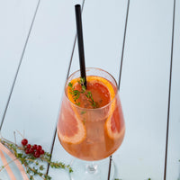 Cocktail Strohhalme schwarz wiederverwendbar für Bar & Event