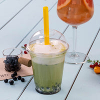 Bubble Tea Strohhalme wiederverwendbar bunt mit Spitze