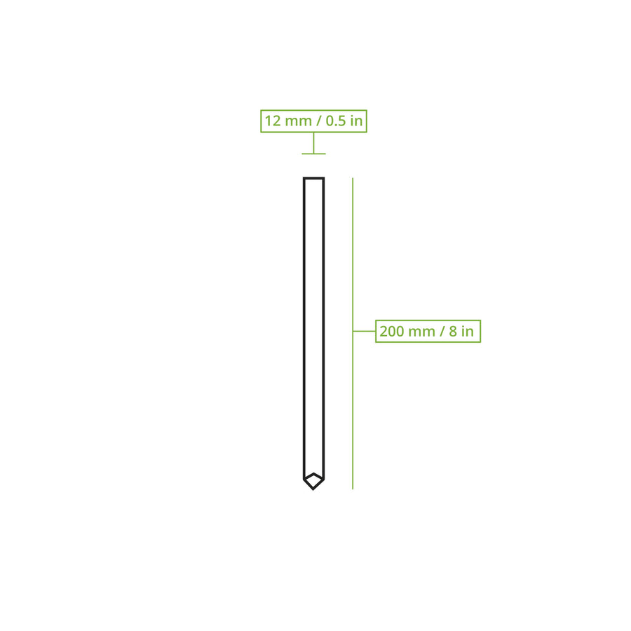 20 cm lang, Ø 1,2 cm weit
