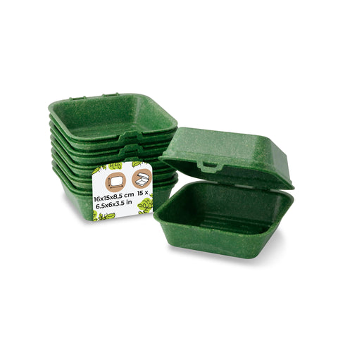 Mehrweg-Burger-Boxen 16 x 15 x 8,5 cm