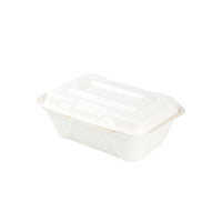 Zuckerrohr-Menübox mit Klappdeckel, kompostierbar, div. Größen