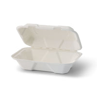Zuckerrohr-Menübox mit Klappdeckel, kompostierbar, div. Größen