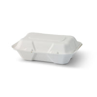 Zuckerrohr-Menübox mit Klappdeckel, kompostierbar, div. Größen