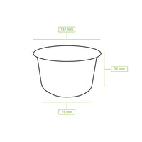 Suppenbecher Zuckerrohr – To-go-Becher kompostierbar für Suppen