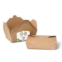 Pappschachtel Kraftkarton, kompostierbar - Speisebox to go
