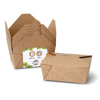Pappschachtel Kraftkarton, kompostierbar - Speisebox to go