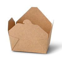 Pappschachtel Kraftkarton, kompostierbar - Speisebox to go
