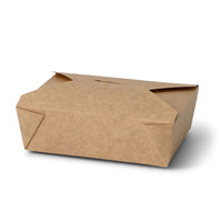 Pappschachtel Kraftkarton, kompostierbar - Speisebox to go