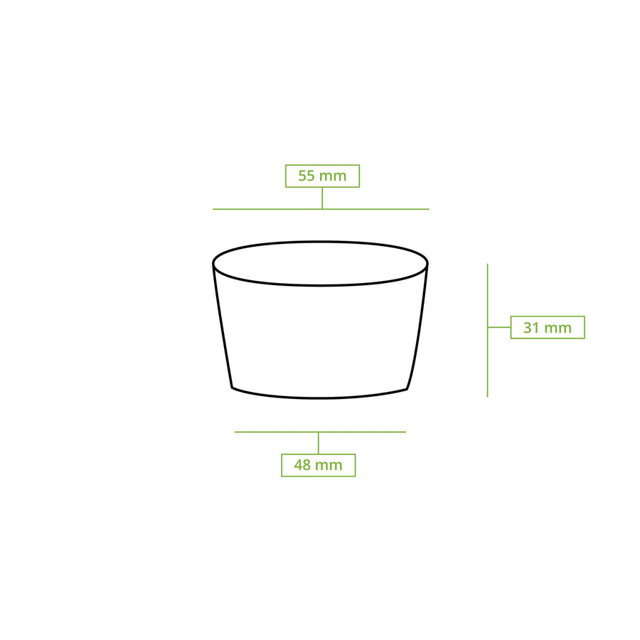 20 ml für den Dip, 60 ml für die Portion