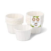Mini Probierbecher Shotbecher Einwegbecher kompostierbar weiß div Größen