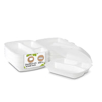 Menüboxen 3-geteilt aus XPS-Schaum – Thermo To-Go-Schalen mit Deckel