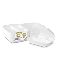Menüboxen 3-geteilt aus XPS-Schaum – Thermo To-Go-Schalen mit Deckel