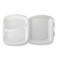 Menüboxen 2-geteilt 24x20,5x7 cm weiß – Thermo XPS mit Deckel