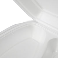 Menüboxen 2-geteilt 24x20,5x7 cm weiß – Thermo XPS mit Deckel