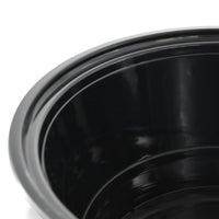 Mehrwegbehälter aus PP 1000 ml schwarz – mikrowellengeeignet