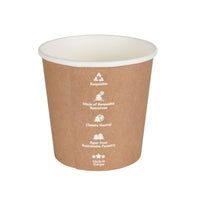 Take-Away-Becher braun – Kartonbecher für Suppen & Salate