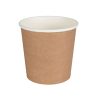 Take-Away-Becher braun – Kartonbecher für Suppen & Salate