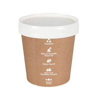 Take-Away-Becher braun – Kartonbecher für Suppen & Salate