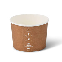 Take-Away-Becher braun – Kartonbecher für Suppen & Salate