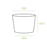Take-Away-Becher braun – Kartonbecher für Suppen & Salate