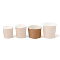 Take-Away-Becher braun – Kartonbecher für Suppen & Salate
