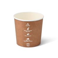 Take-Away-Becher braun – Kartonbecher für Suppen & Salate