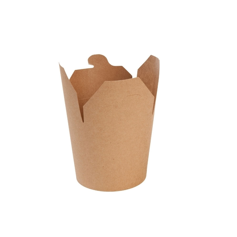 Asia-Box mit Faltdeckel 650 ml – kompostierbare Nudelbox To Go
