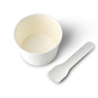 Eisbecher aus Pappe 75 ml - plastikfrei & biologisch abbaubar