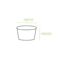 Eisbecher aus Pappe 75 ml – Dessertschale to go