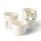 Eisbecher aus Pappe 75 ml - plastikfrei & biologisch abbaubar