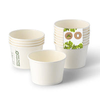 Eisbecher aus Pappe 75 ml - plastikfrei & biologisch abbaubar