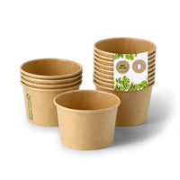 Eisbecher aus Pappe 75 ml - plastikfrei & biologisch abbaubar