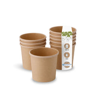 Pappbecher To Go braun – kompostierbarer Universal-Becher