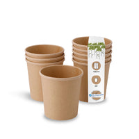 Pappbecher To Go braun – kompostierbarer Universal-Becher