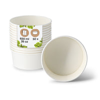 Salatschale aus Karton – kompostierbare To-go-Bowl mit PLA-Beschichtung