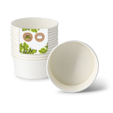 Salatschale aus Karton – kompostierbare To-go-Bowl mit PLA-Beschichtung