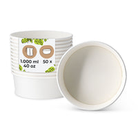 Salatschale aus Karton – kompostierbare To-go-Bowl mit PLA-Beschichtung