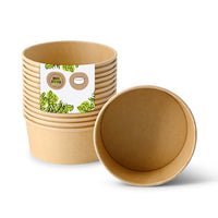Salatschale aus Karton – kompostierbare To-go-Bowl mit PLA-Beschichtung