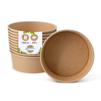 Kartonschalen beschichtet rund - Einweg Salatschalen to go