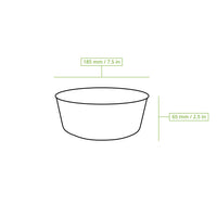 Salatschale aus Karton – kompostierbare To-go-Bowl mit PLA-Beschichtung
