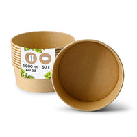 Salatschale aus Karton – kompostierbare To-go-Bowl mit PLA-Beschichtung