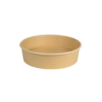 Salatschalen braun mit Deckel, kompostierbar Take Away